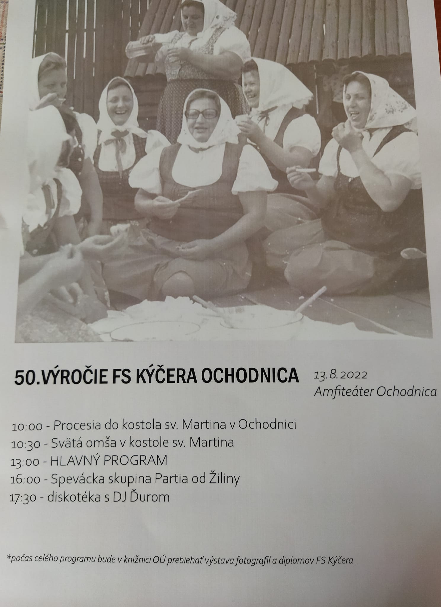 50. výročie folklórneho súboru Kýčera
