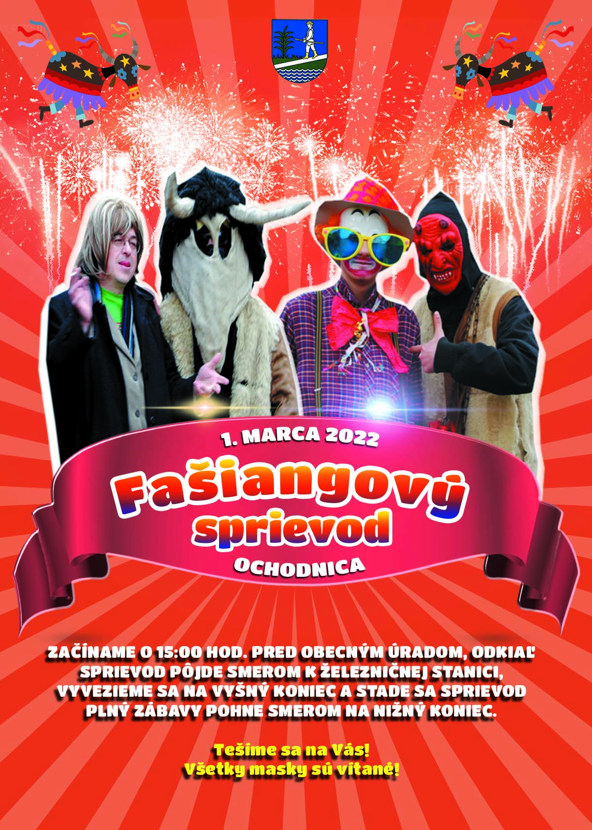 Fašiangový sprievod Ochodnica