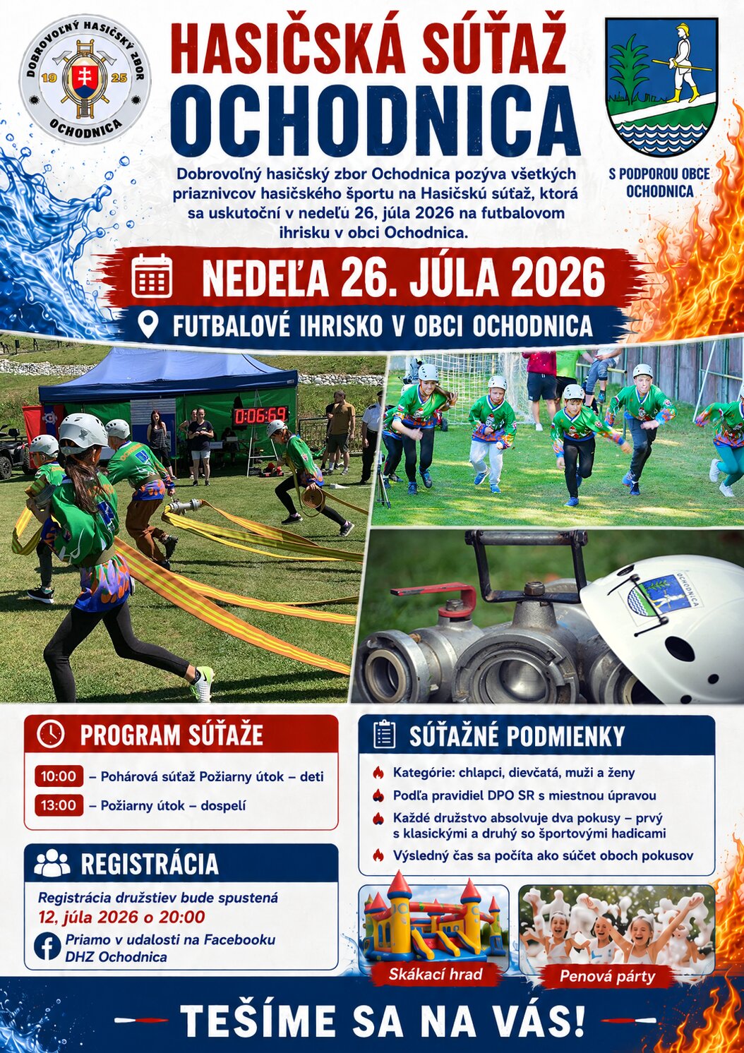 Hasičská súťaž v Ochodnici 2026
