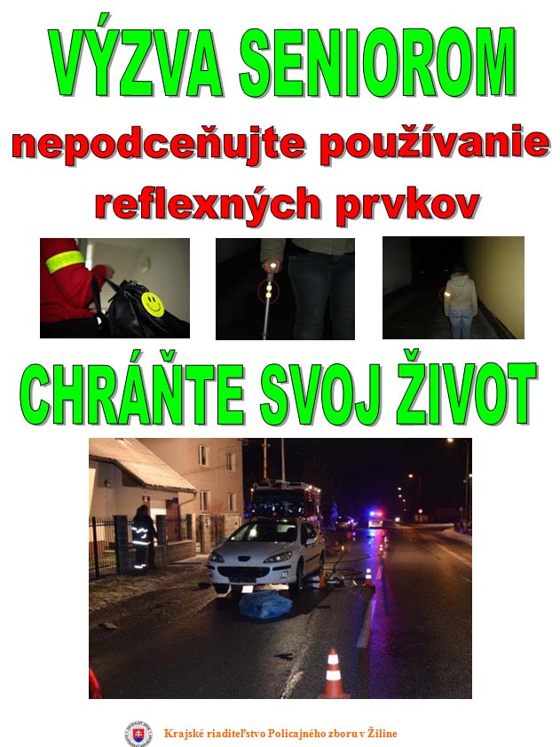 Používanie reflexnýxh prvkov