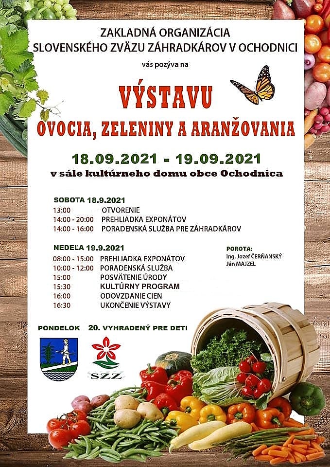 Výstava ovocia a zeleniny Ochodnica 2021