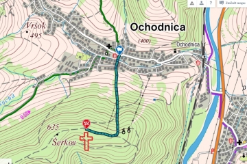 Nový kríž nad obcou Ochodnica